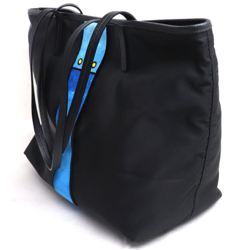 Prada Bag Tote Cahier Trompe L'oeil Black